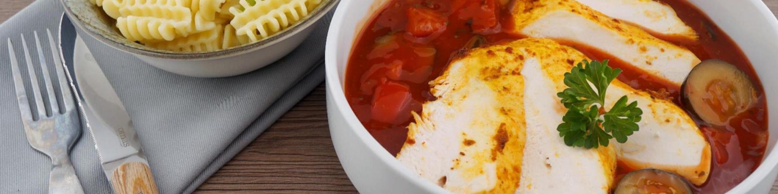 Filet de poulet à la sauce italienne