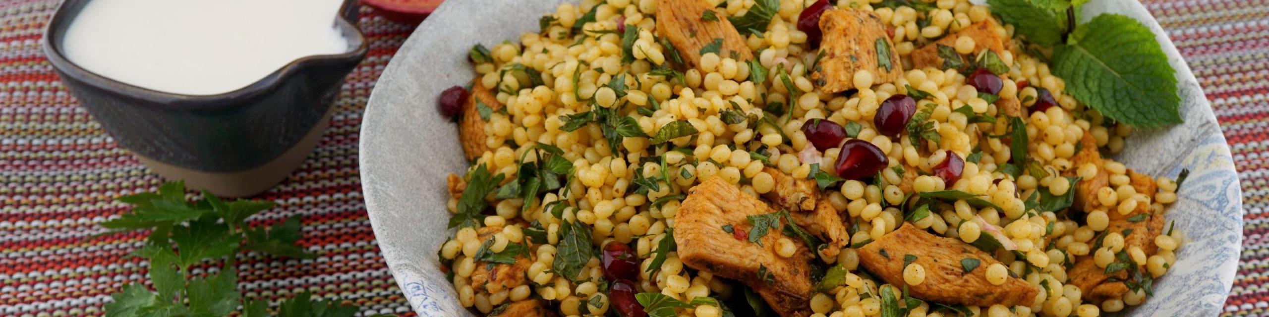 Couscoussalade met kip sumak