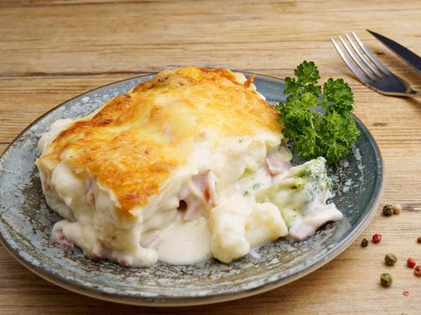 Bloemkool-broccoli gratin