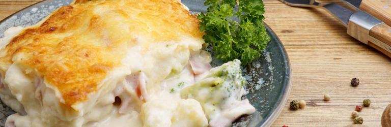 Bloemkool-broccoli gratin