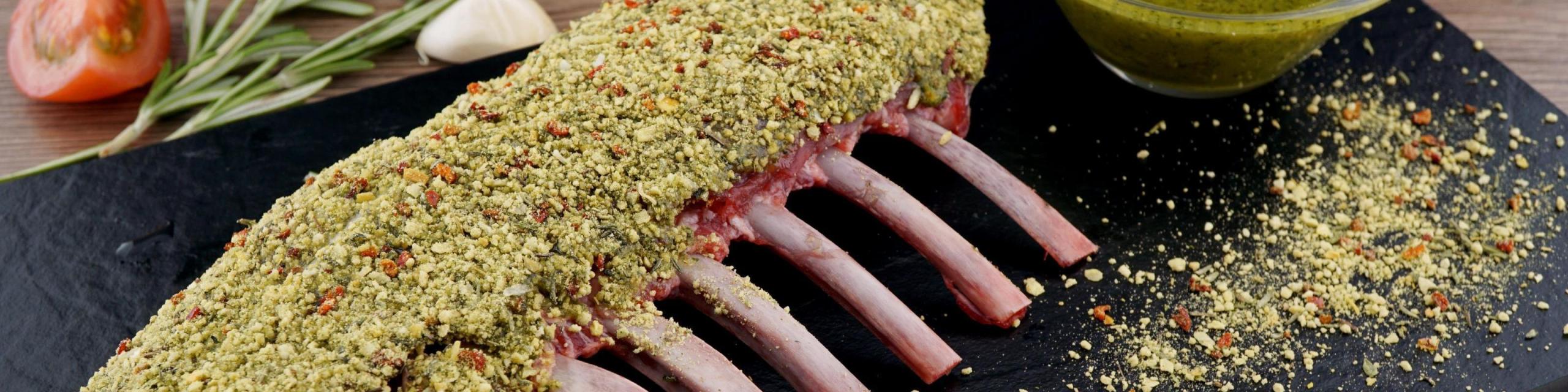 Lamskroon met kruidenkorst