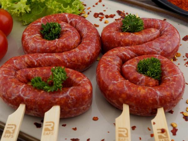 Saucisses merguez de porc