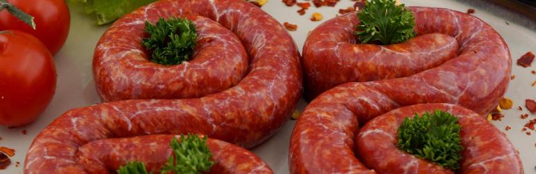 Saucisses merguez de porc